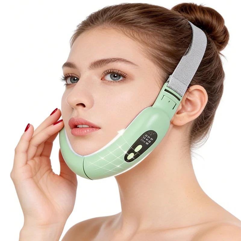 

Новый EMS-аппарат для похудения лица с ремешком, цветной светотерапией, удалением второго подбородка, 6 режимов, 3 уровня интенсивности, V-образный вибромассажер для лица, косметический прибор