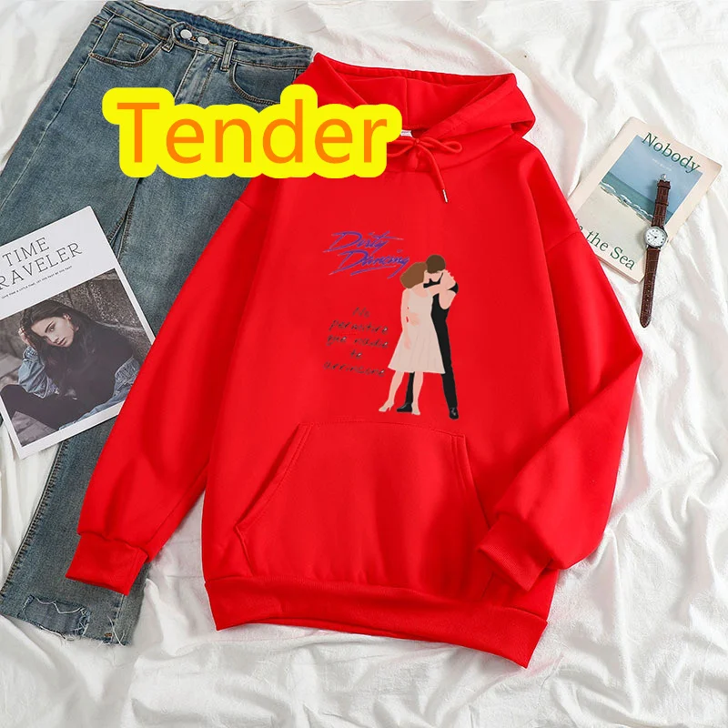 Kawaii Movie Hoodies Women Dirty Dancing Tops Harajuku Warm Streetwear Hip Hop Oversize Graphic Fashion Sweatshirts Female