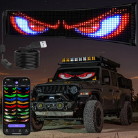 Programmable Led Car Sign Customizable Text Led Sign Bluetooth APP Control Scrolling Flexible Led Matrix Panel for Car Store