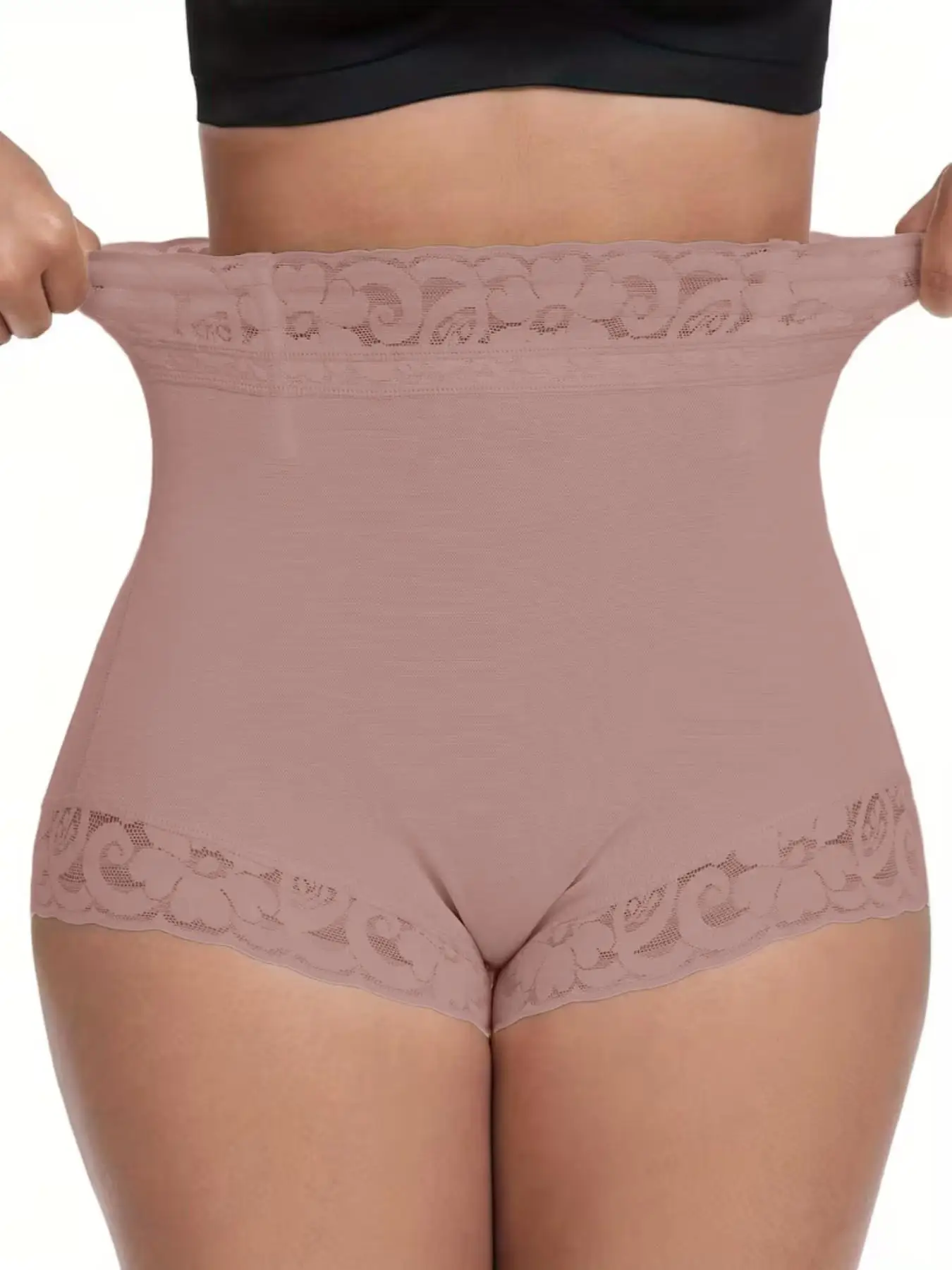 Women's Solid Color Butt Lifting Shapewear Shorts Tummy Control Body Shaper Comfortable Hip Enhancer Underwear Everyday Wear image 5