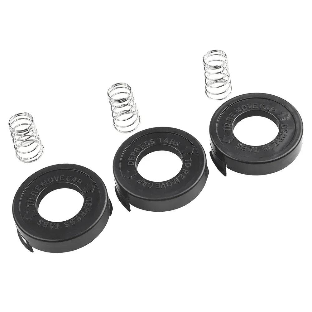 3 Stück Bump Cap Line Spool Cover Ersatzteile für Black & Decker ST4500 682378 -02 Saiten Rasentrimmer Rasenmäher Gartengeräte