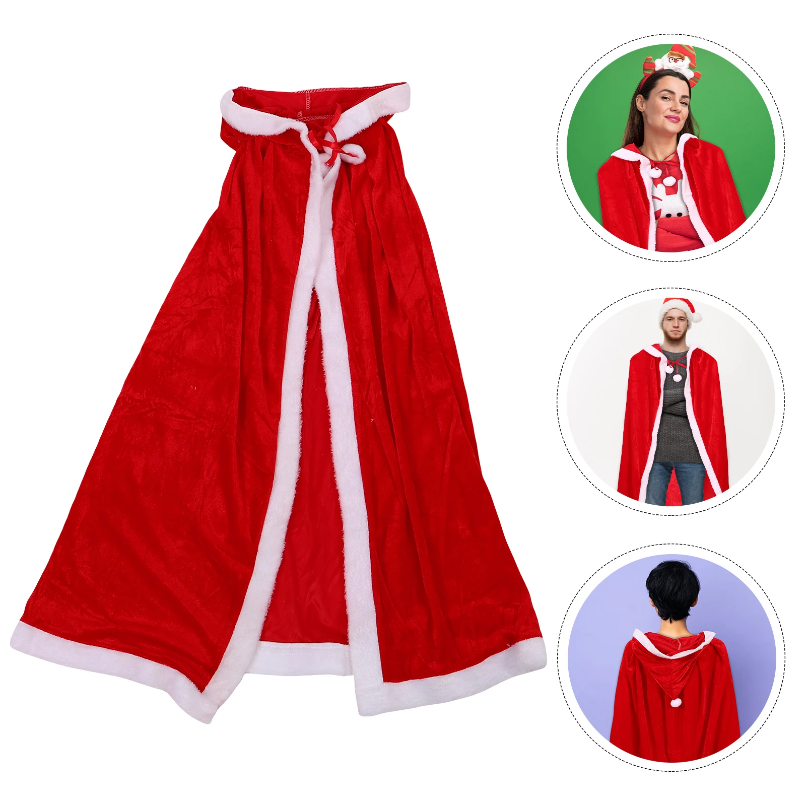 

Christmas Cloak Warm Costume Costumes Woman Cape Coat Festival Holiday Party