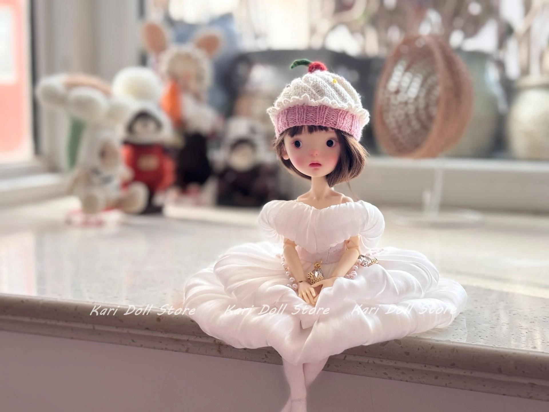 

Kari Doll Clothes Handmade cashmere cake hat for Landazz Landoudou Doll