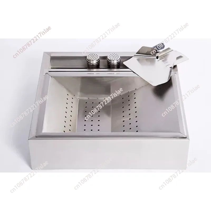Catering Fried Food Oil Filter Station French Fries Storage Slot Box Equipment