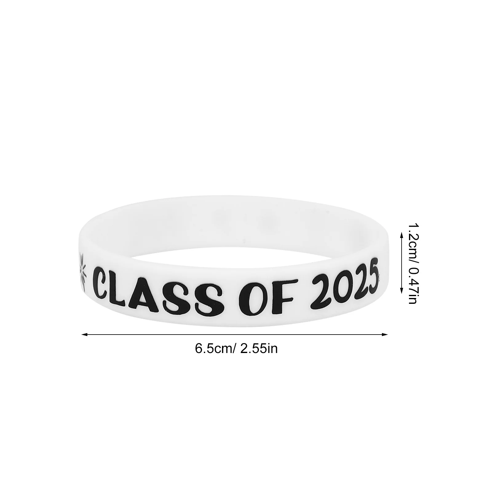 10pcs Graduation Keepsake Bracelets Class Of 2025 Silicone Stretch Wristbands For Grad Party Favors Durable Rubber Bands