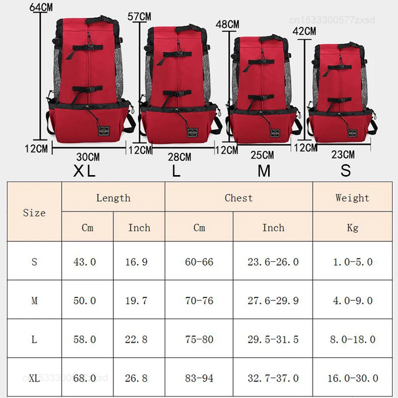 Dog Carrier Pet Shoulder Traveler Backpack Dog Outcrop Bags Ventilation Breathable Washable Outdoor Bicycle Hiking Backpack Bag
