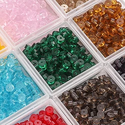 20-50Pcs/Bag Natural Glass Flat Round Piece Unique Loose Beads Handmade DIY Making Jewelry Friends Gift Bracelet Earrings Acces
