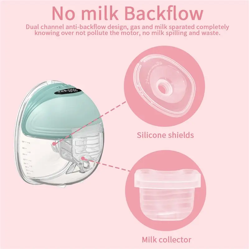 AS96-2X Wearable Breast Pump Parts For S32 Pump, Milk Collector Cup, Flange Duckbill Valve, Silicone Diaphragm 24Mm