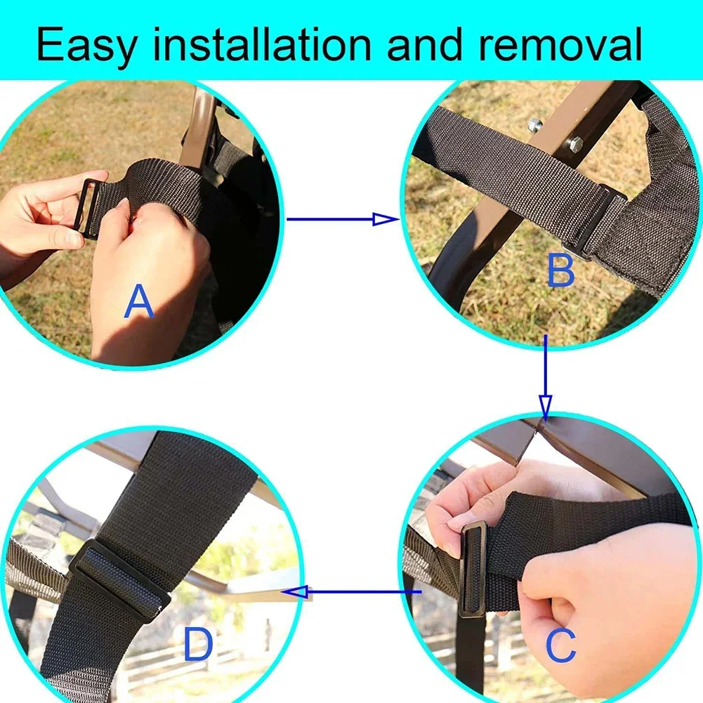 Sedile per albero in nylon Cervo nero per kit da arrampicata da caccia Parti di ricambio Accessori per supporto in nylon Nuovo pratico