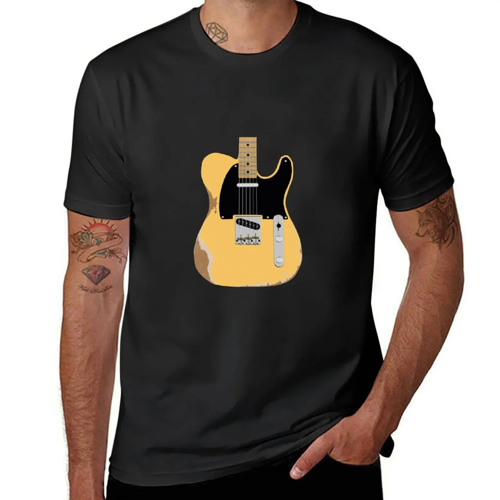 

Electric Tele Style Guitar - Digital Artwork T-Shirt anime clothes graphics sweat cute clothes men graphic t shirts