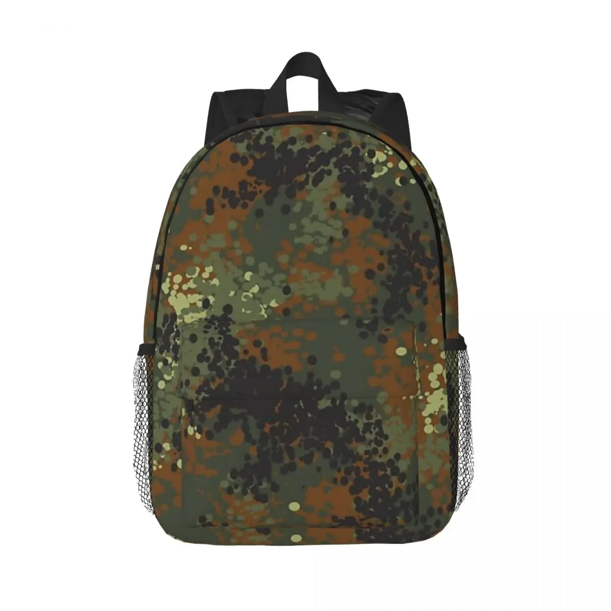 Flecktarn Camouflage Backpacks Boys Girls Bookbag Fashion Students School Bags Laptop Rucksack Shoulder Bag Large Capacity