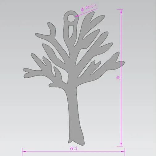 Fashionable and classic Life Tree necklace, stainless steel and titanium steel pendant