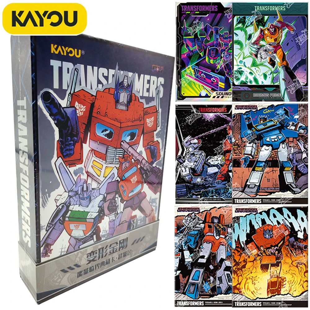 

New KAYOU Original Transformers Handsome Character Collection Card Adventure Battle Movie Protagonist Optimus Prime Fun Card Toy