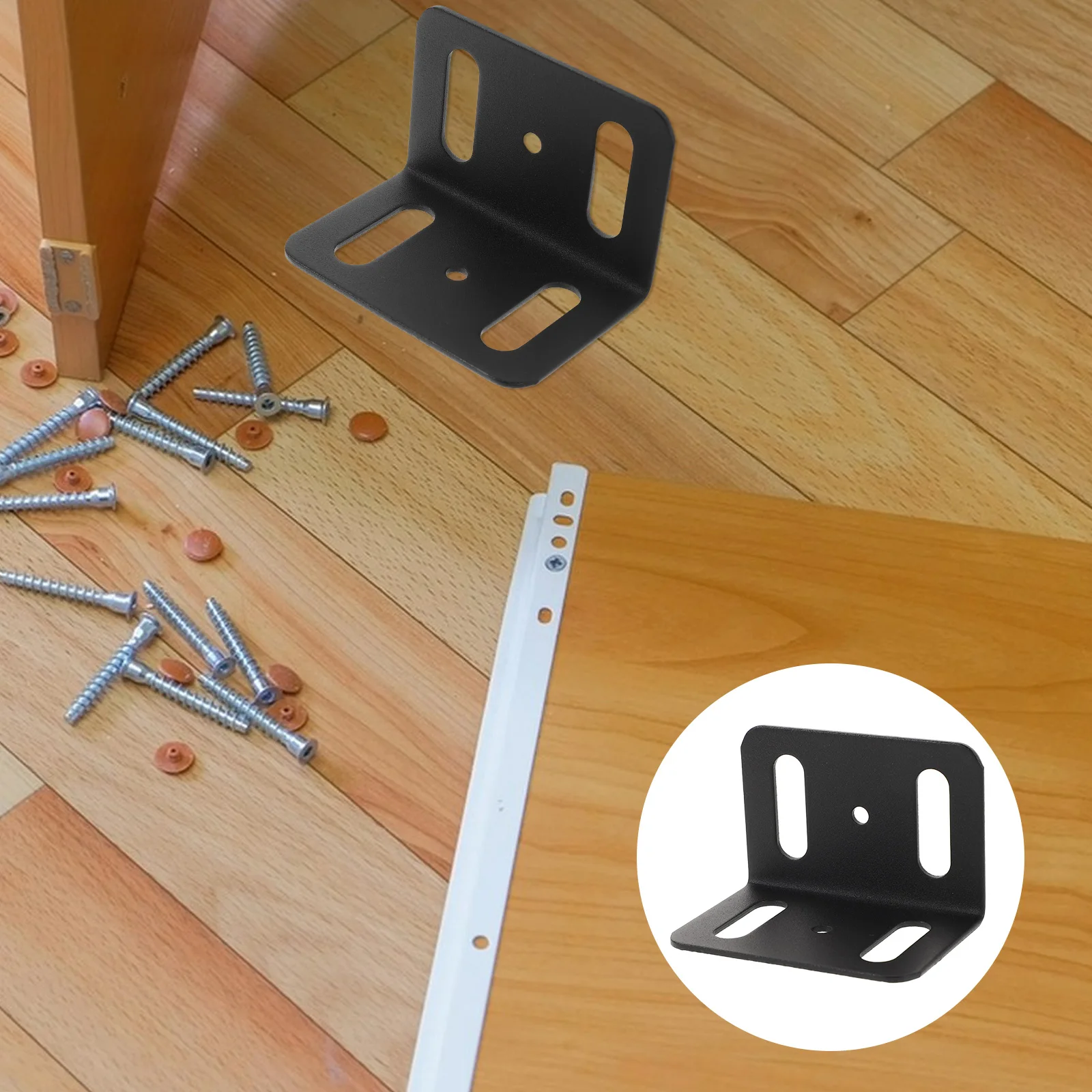 

4pcs Heavy Duty Metal Braces Right Angle Shelves Shelf Support Bed Frame Stabilizer L Shape Shelf Furniture Fixing Accessories