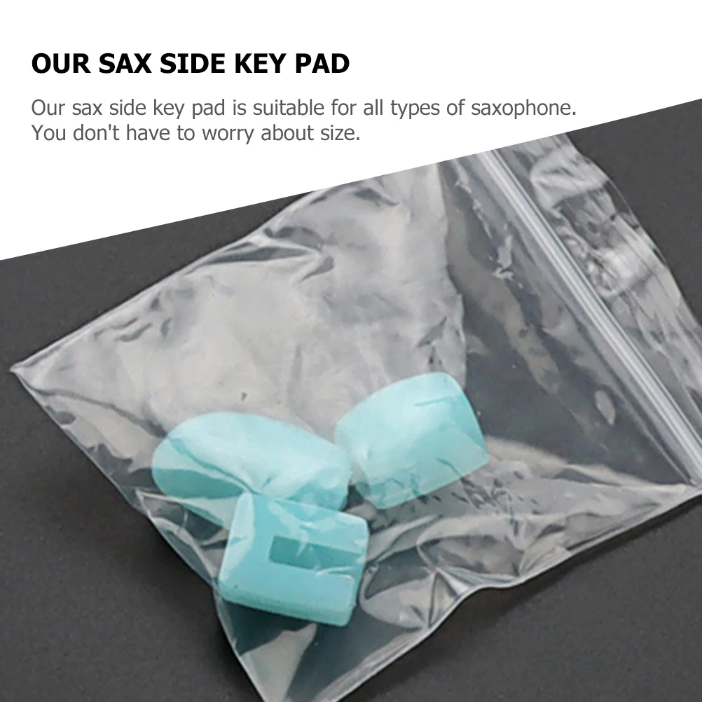 3 قطعة منصات المفاتيح الجانبية الساكسفون سيليكون الناهض يغطي لآلات النفخ استبدال وسادة رفع صغيرة ملحق #2