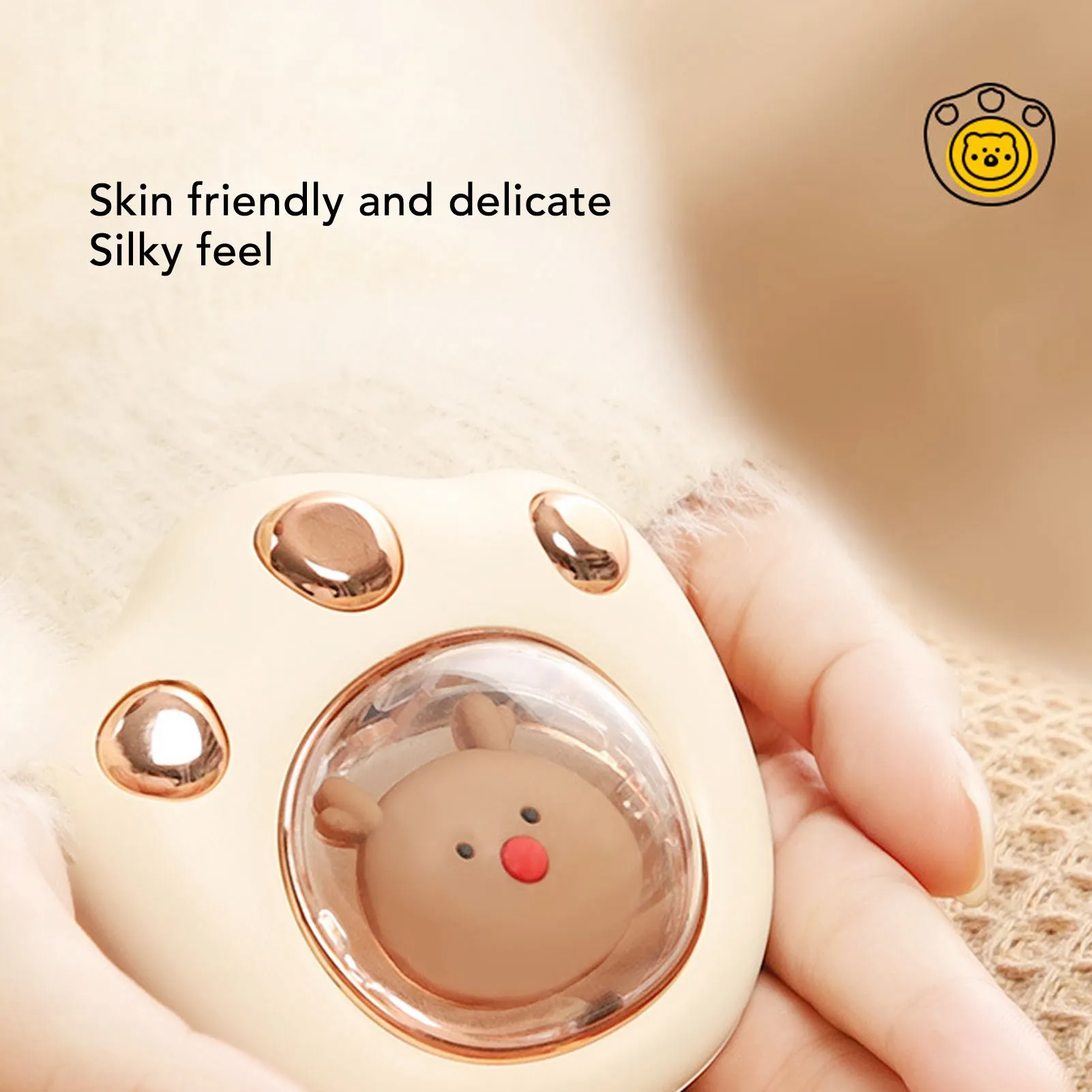 Rechargeable Hand Warmer Cat Paw 5W 5V 1A USB Charging 2 Levels Adjustable Quick Heat Hand Warmer Power Bank
