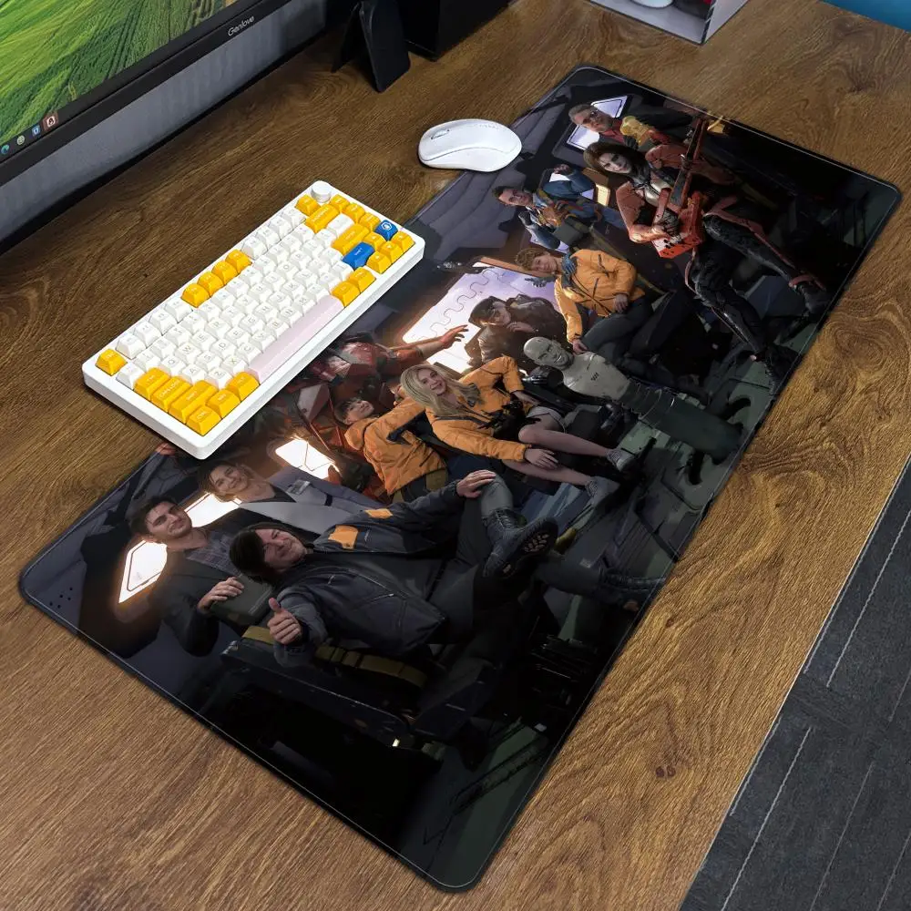 Death stranding 2 na praia mouse pad mousemat xxl acessórios do computador grande teclado portátil mesa almofada o novo produto gamer