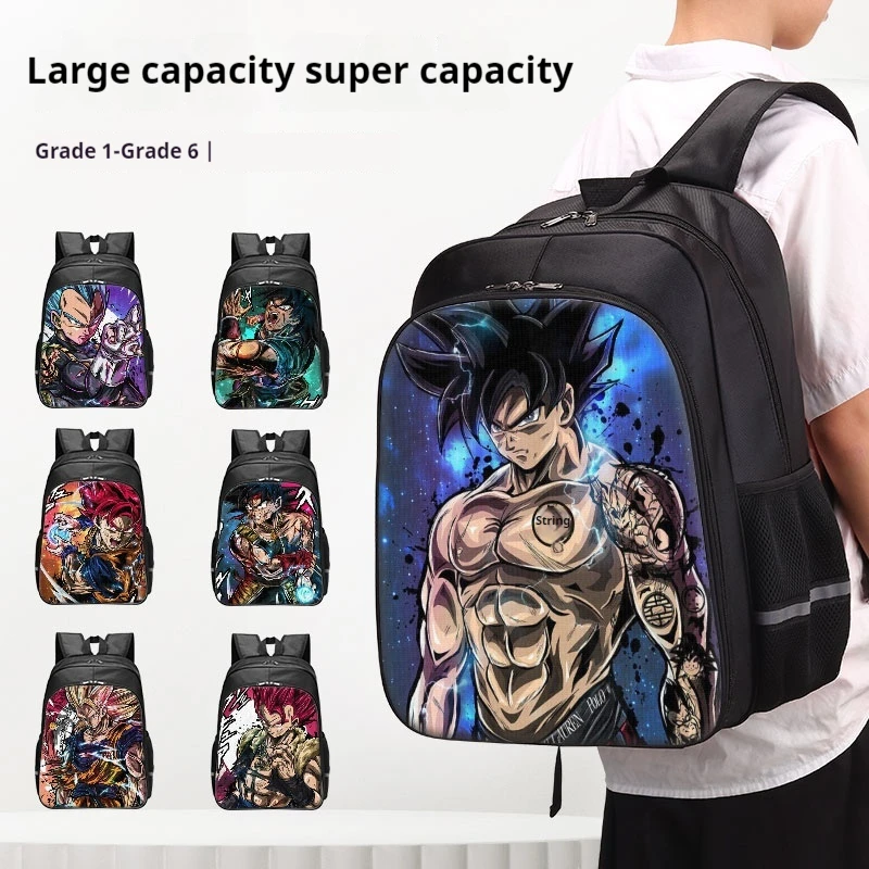 

Dragon Ball Schoolbag Cartoon Character Son Goku Schoolbag Children'S Backpack Large-Capacity Lightweight Children Birthday Gift