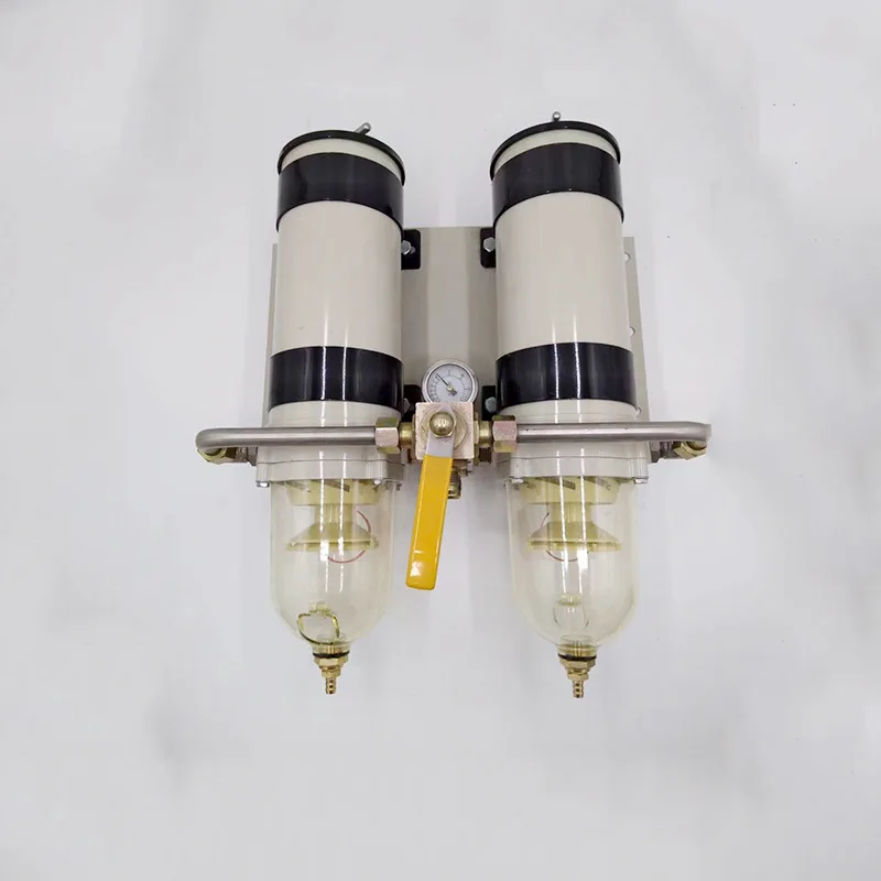 Fuel Water Separator Filter Assembly 75900FH30 with Throttle Valve 900FG Duplex for Heavy Truck Diesel Engine
