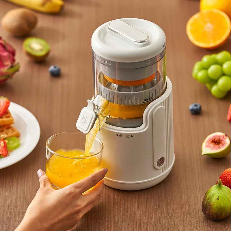 Rechargeable Electric Citrus Juicer Orange Juice Machine Extra Large Caliber Residue Separation