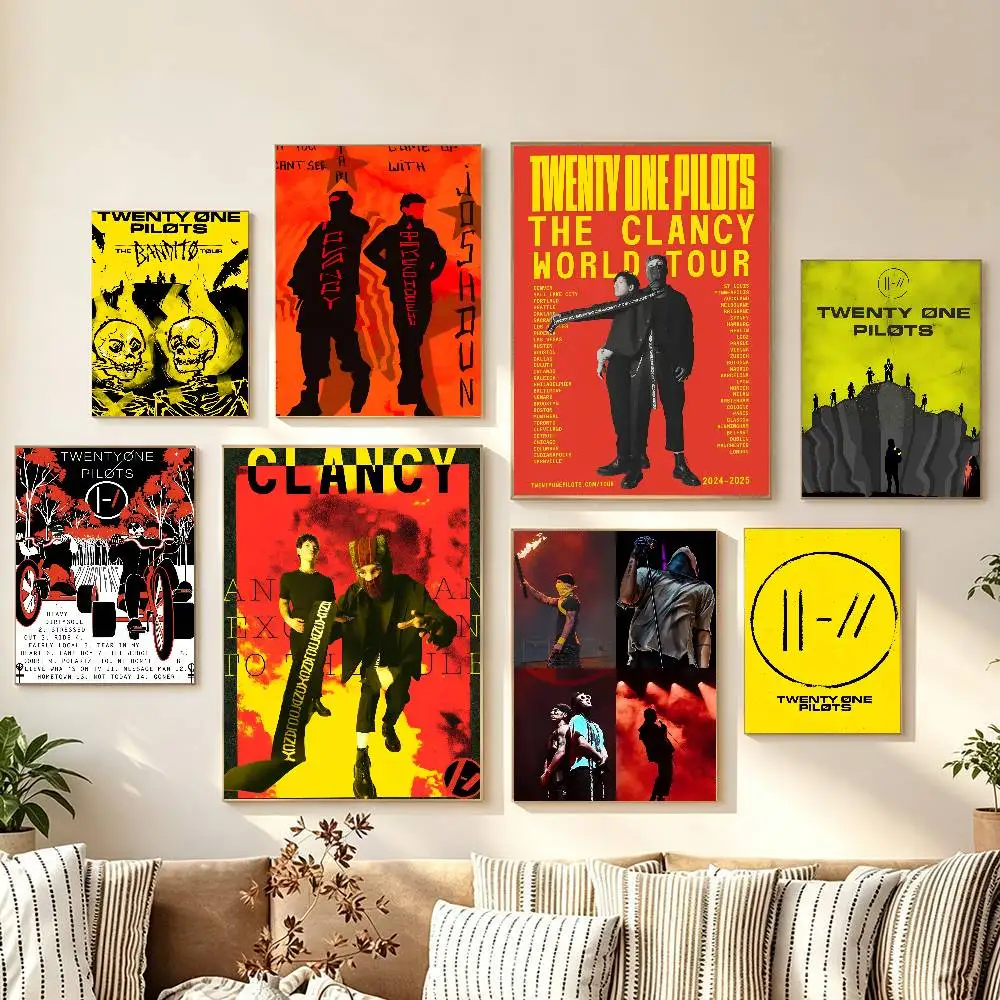 Band T-Twenty O-One P-Pilo-ts Wall Poster Art Print Home Decor Room Decoration Modern Artwork For Living Room