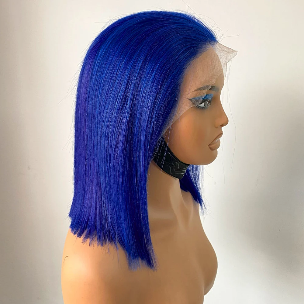 Niebieska peruka typu bob, pro – Human Hair Wigs recenzja i cena
