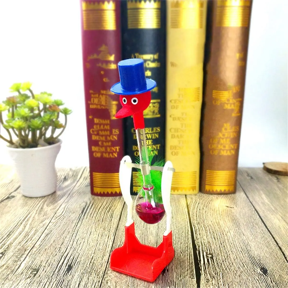 

T34C Lot Drinking Bird Toy - Permanent Motion, Educational Toy for Children, Demonstrates Physics and Thermodynamics 10pcs