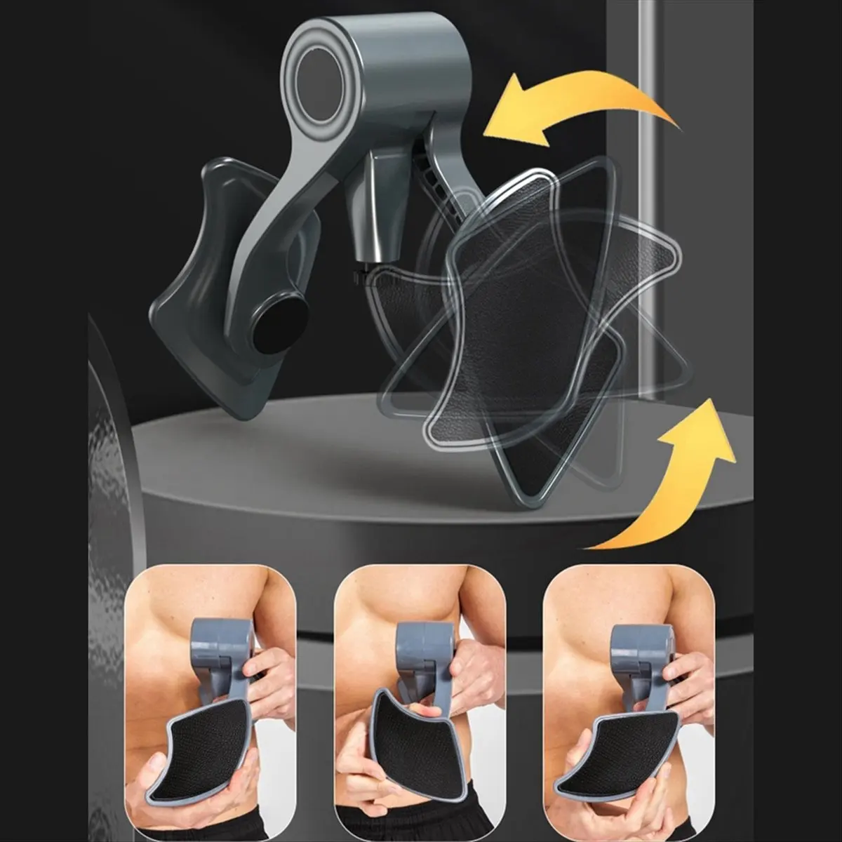 PC Muscle Training Exerciser Trainer Male Pelvic Floor Muscle Repair Use Exercising for Home Gym Equipment-Black-FS