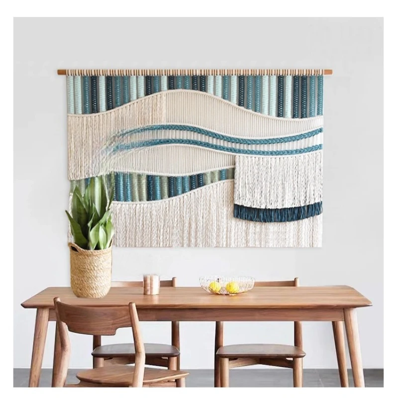 

Creative Nordic Entrance Sofa Background B & B Hotel Inn Wall Decoration Color Woven Tapestry