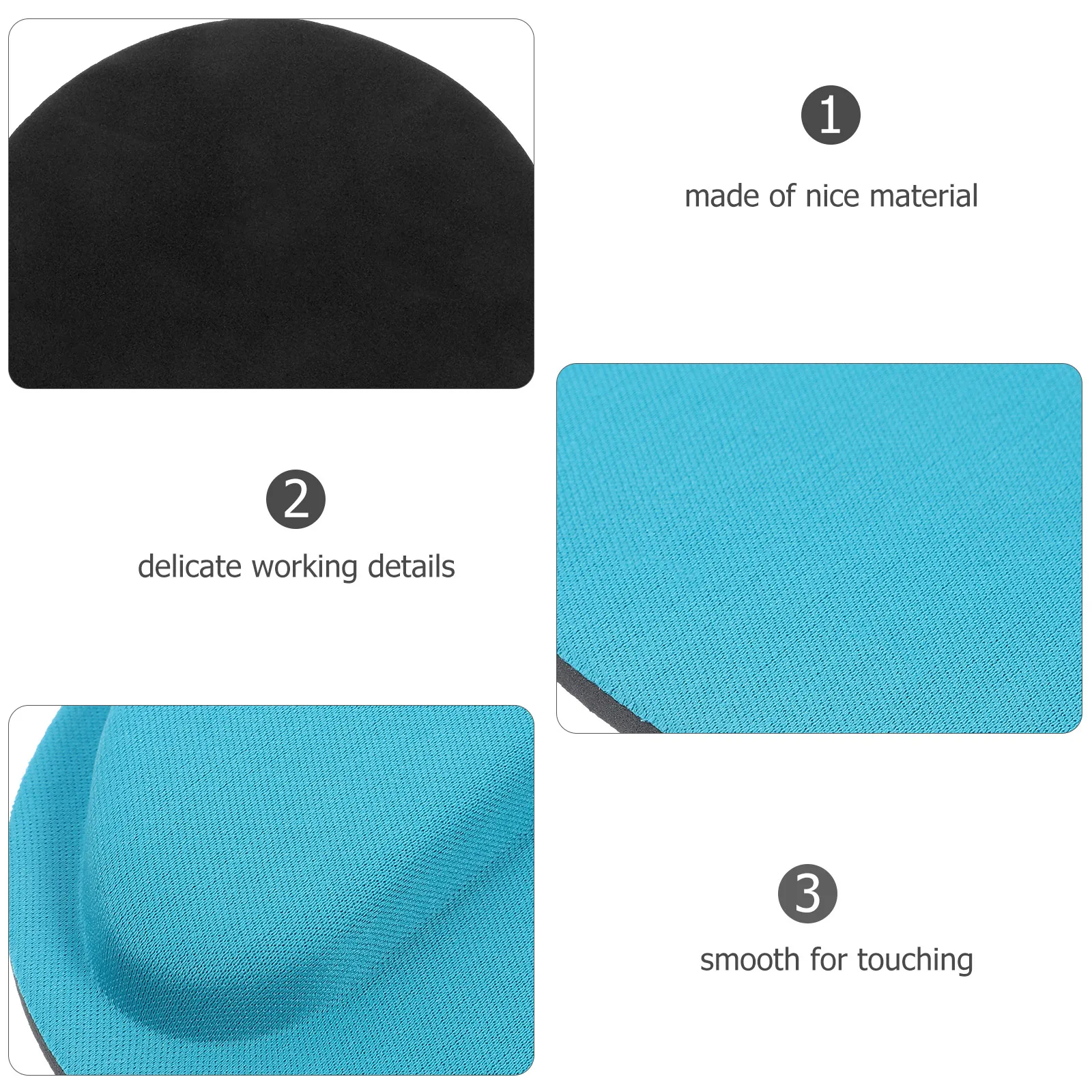 

Thickened Sponge Wrist Rest Mouse Pad Anti-Slip Memory Foam Comfortable Wrist Support Mat For Computer Gaming Office Home Use