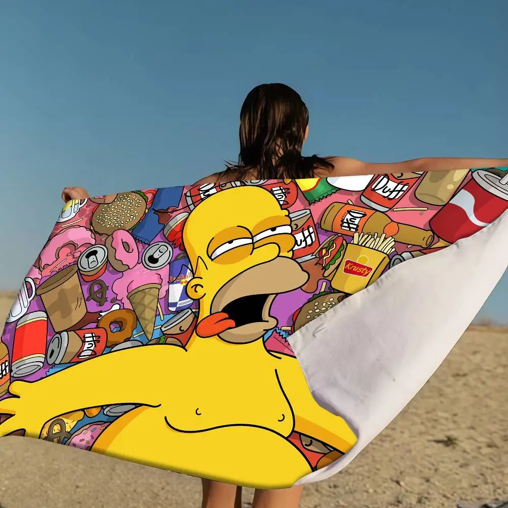 

Funny Bart S-Simpson-n Big Microfiber Beach Towels Quick Dry Towel Sand Beach Towels Pool Towel For Travel Swim Pool Yoga