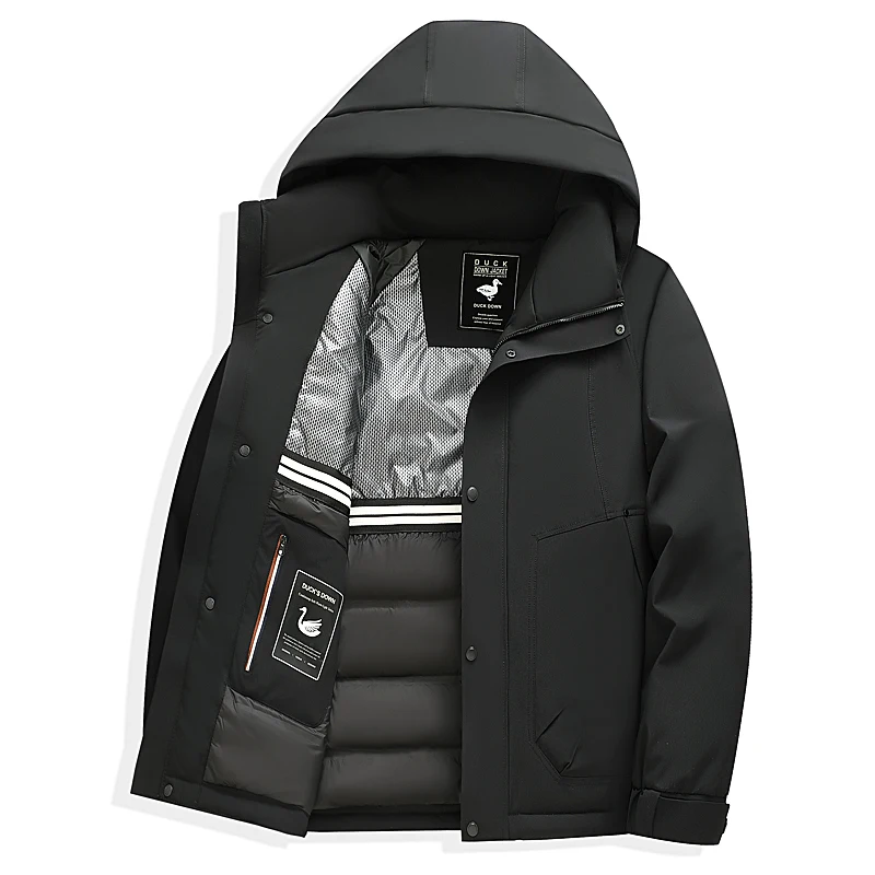 Winter Men's High Quality Comfortable Versatile Casual hooded Down Jacket Men Fashion Trend Windproof Warm Jackets male