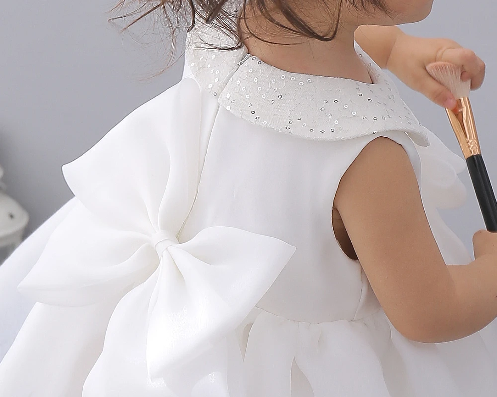 Baby Girl Dresses with Bow Baby Vestido Fashion Party Wear Infant Toddler Baby Girls Clothes for 0 to 24 Month RBF174009