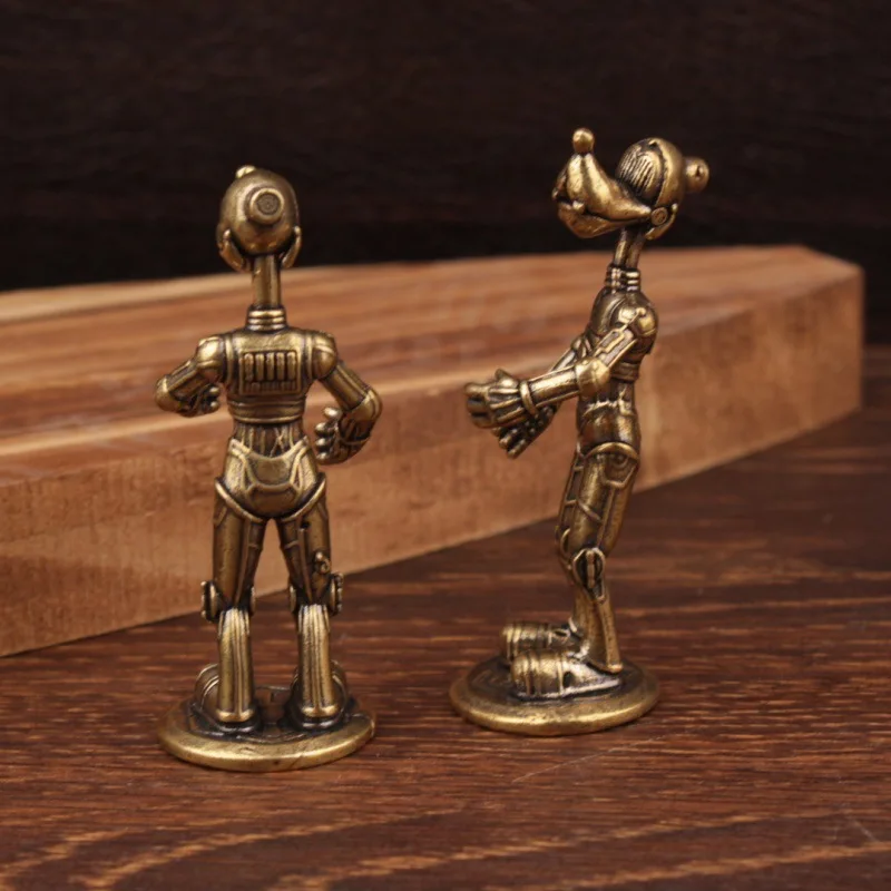 Vintage Donald Duck Robot Creative Crafts Antique Small Brass Ornament Copperware