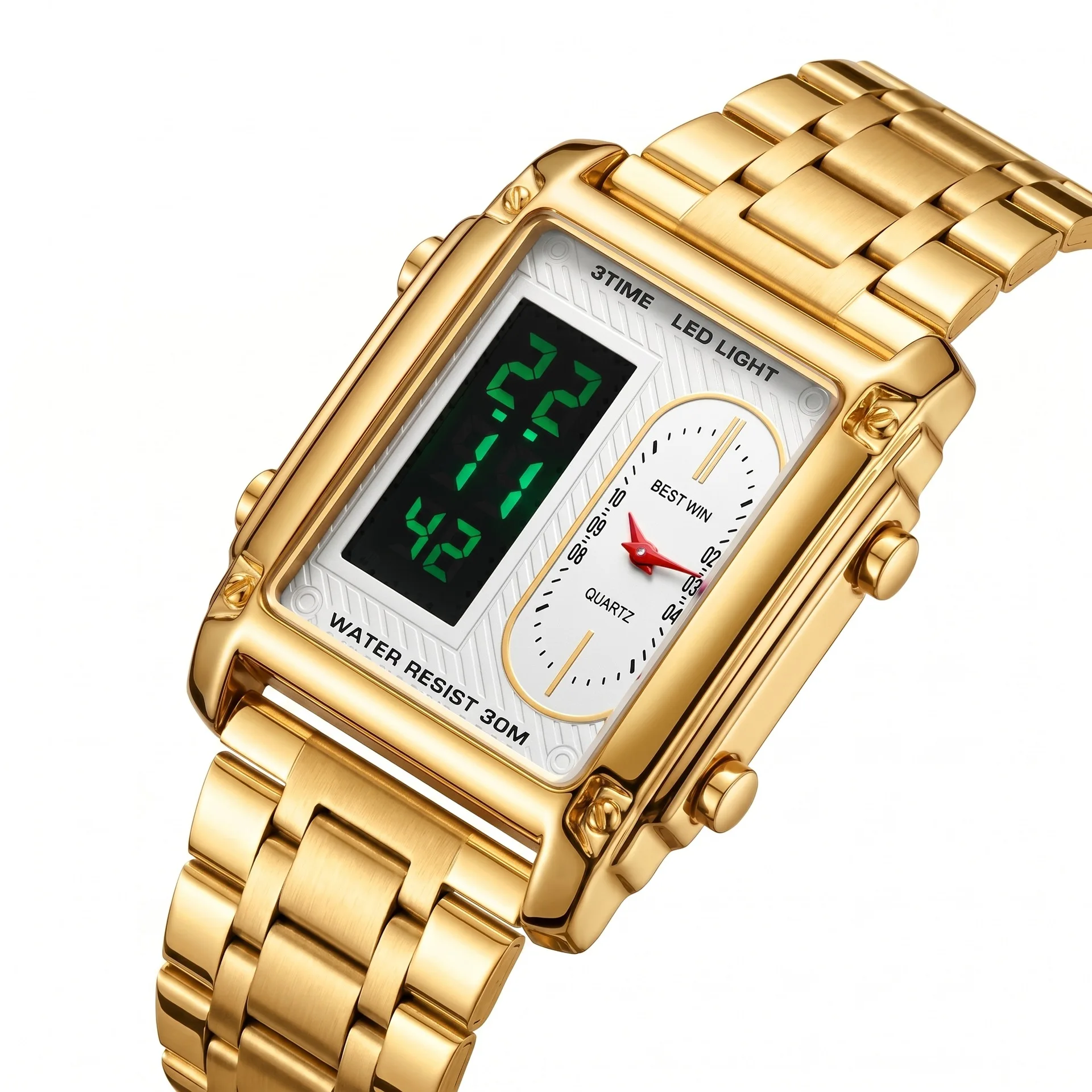 Two Time Zones Men's Digital S - Digital Alarm Clock ulasan dan harga
