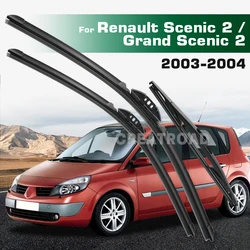 GREATROAD Wiper LHD&RHD Front & Rear Wiper Blades Set For Renault Scenic 2 / Grand Scenic 2 2003 - 2004 Windshield Windscreen