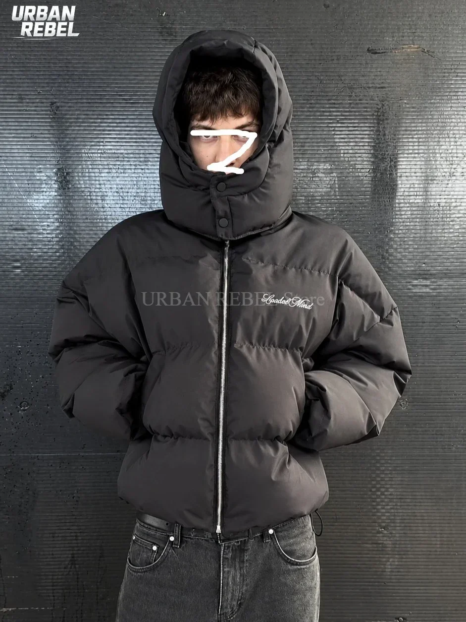 Women's Water-reactive Fabric Cotton Thick Warm Coat Vintage Zip Up Outerwear Casual Jacket Streetwear Fashion Hip Hop Parkas