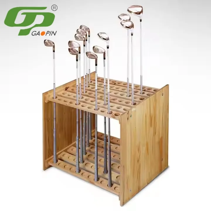 

Convenient Foldable Wooden Golf Clubs Rack Putter Holder Stand Display Organizer For Golf Products Foldable Golf Stand Storage