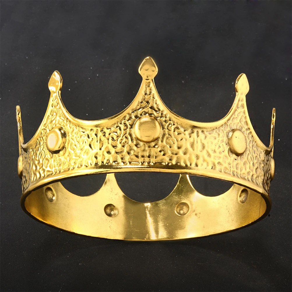

Birthday Crown Alloy Retro Kings Crowns for Performance Party Prom King Cosplay Props Celebration Accessories Halloween Theater