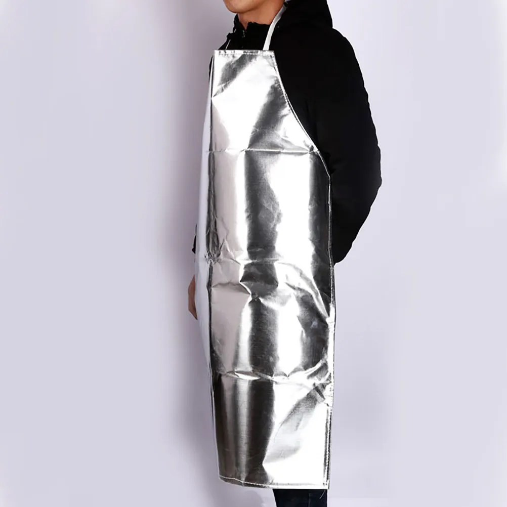 thermal-insulation-apron-aluminum-foil-fireproof-heavy-duty-split-adjustable-straps-workshop-protection-suit-oil