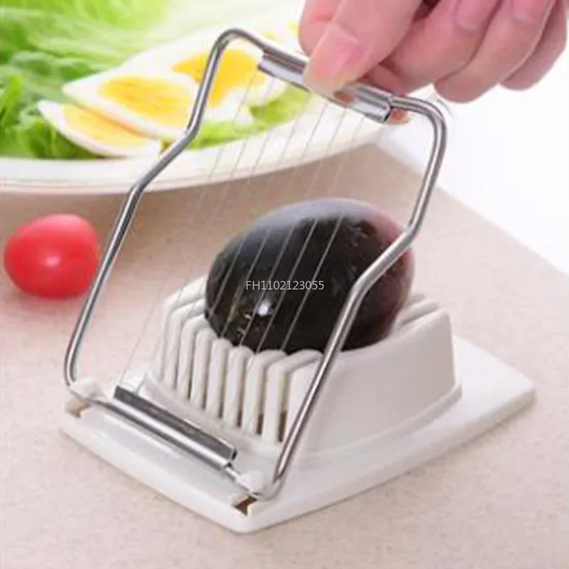 Multifunctional Egg Cutter Stainless Steel Egg Slicer Manual Food Processors Gadgets Kitchen Manual Egg Slicer Potato Mesher