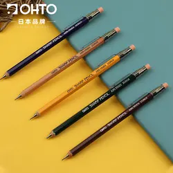 1pc Japan OHTO SHARP Mini Mechanical Pencil Hexagonal Wooden Penholder Student Daily Writing Pencil 0.5mm