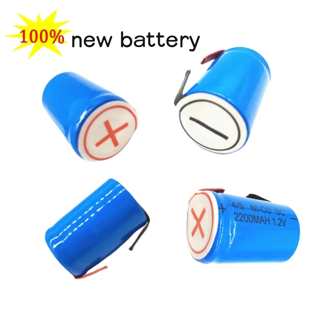 Nowy 100% oryginalny 2-40pcs 4/5 SubC Sub C 1.2V 2800mAh ni-mh akumulator niebieska komórka z zakładką