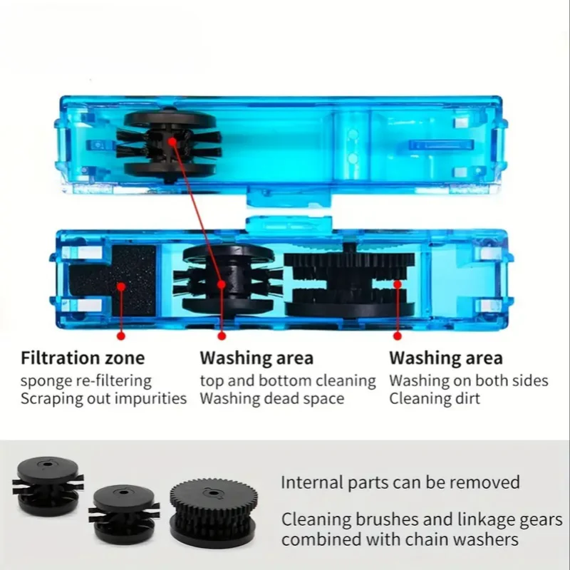 3D Chain Brush and Cleaner Set - Protect Your MTB Bike Chain with Easy Wash Tool and Oil Application