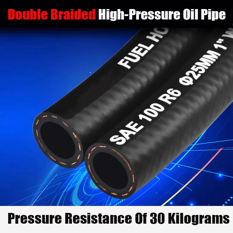 

ID4~25mm Diesel Pipe Engine High-Pressure Fuel Pipe High Temperature Resistant Fuel Delivery Rubber Pipe Hose 1M