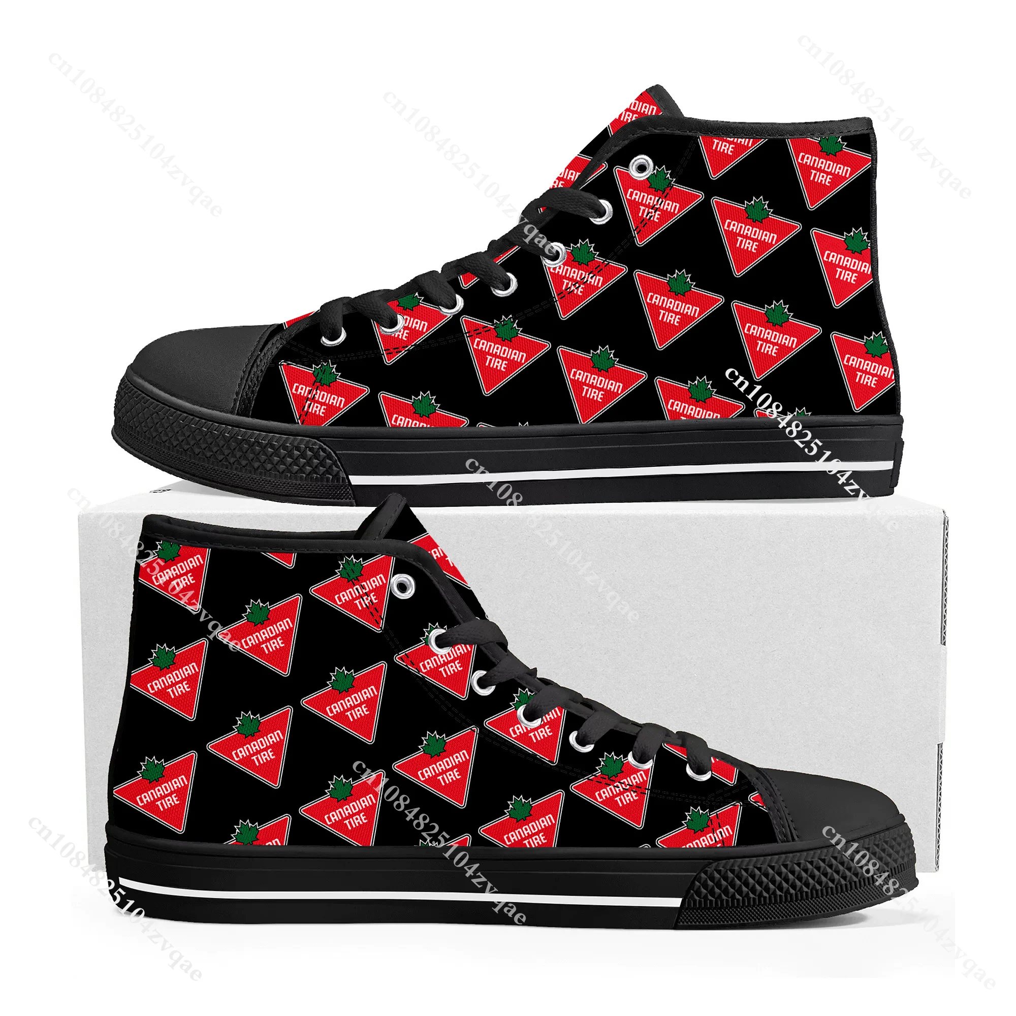 Canadian Tire Logo High Top High Quality Sneakers Mens Womens Teenager Canvas Sneaker Custom Made Shoe Casual Couple Shoes