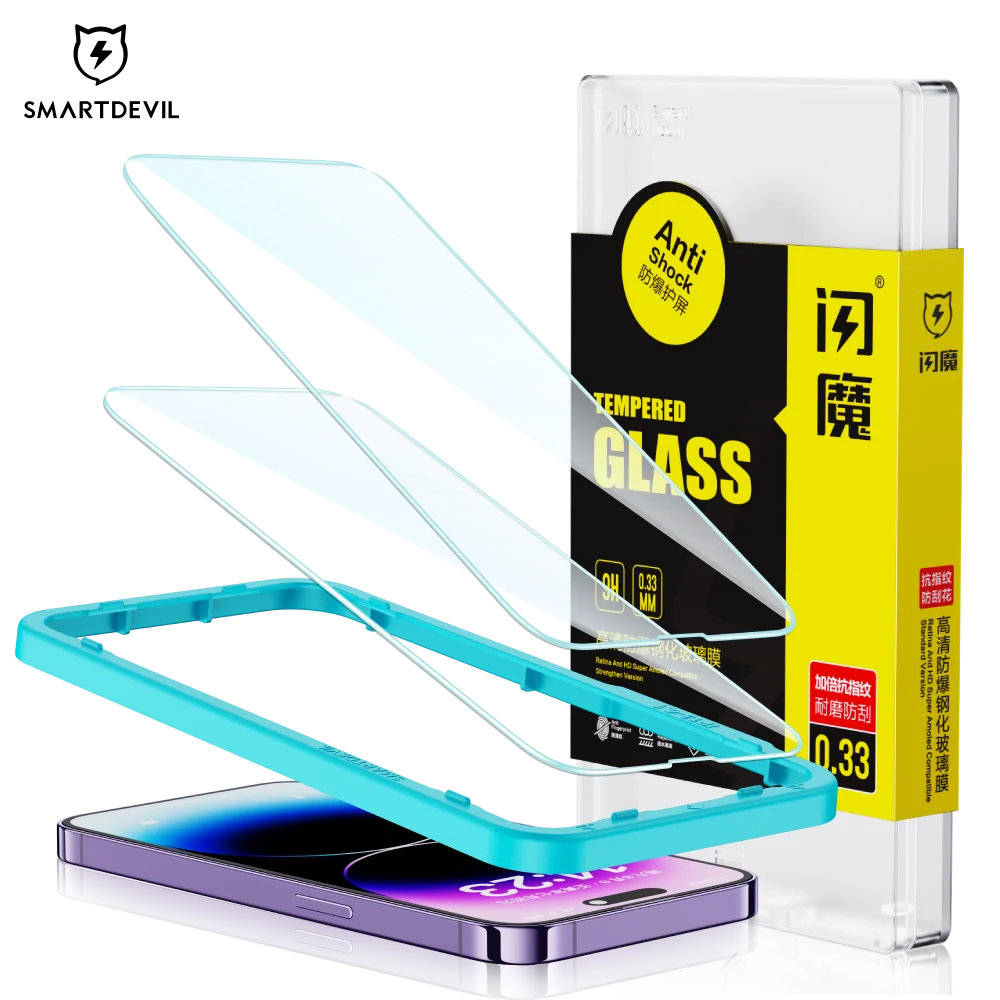 SmartDevil Screen Protector For iPhone 14 11 12 13 Mini Pro Max Tempered Glass X 8 7 Plus XS XR Non-full Cover Front Film