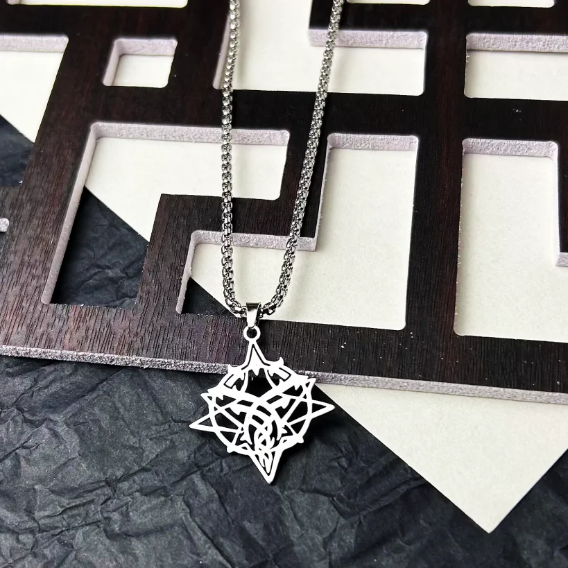 Anime Lord of the Mysteries The fool Logo Nameplate Necklace Unisex Pendant Trendy jewelry Women Men