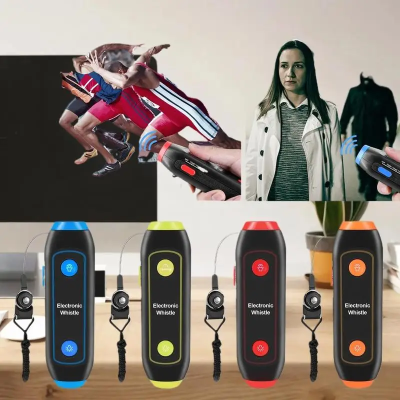 صافرة إلكترونية عالية الأداء مع حبل ومصباح SOS لمدربي الرياضيات #3
