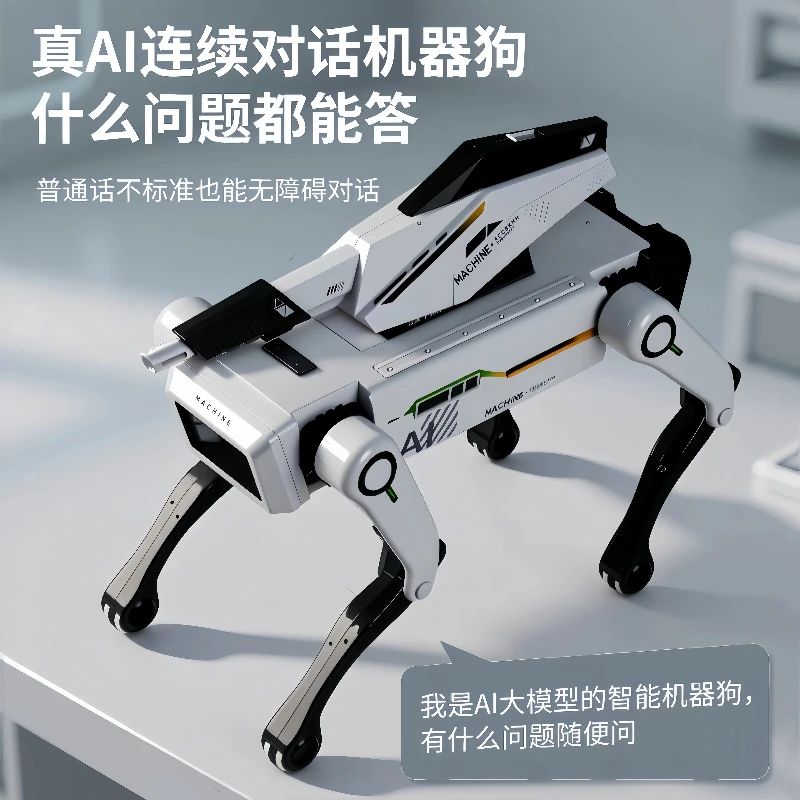 Ai Artificial Intelligence Robot Dog Mechanical Remote Control Conversational Electric Toys Voice Companionship Trendy Toys Gift